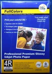 Full Color 4R Glossy Inkjet Photo Paper
