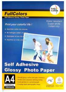 Self Adhesive Glossy Inkjet Paper