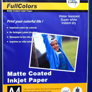 Full Color matte Coted Inkjet A4 Paper