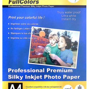 Full Color Silky Inkjet A4 Photo Paper